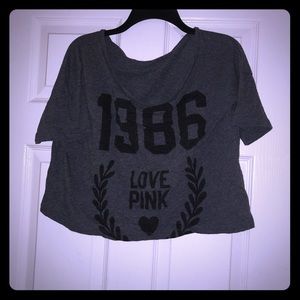 Pink crop top